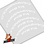 Road Track Bicycle Wheels Rim Decal Stickers for Campagnolo Pista